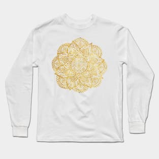 Mandala - Gold Long Sleeve T-Shirt